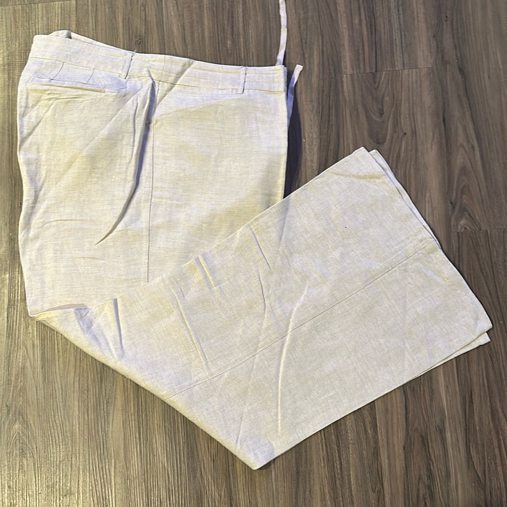 NWOT lane Bryant linen wide leg pants - Picture 1 of 5